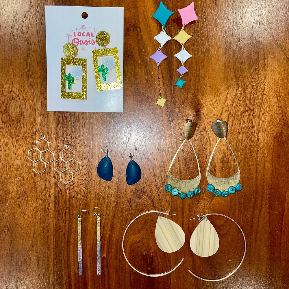 Earrings costume jewelry Anthropologie lot